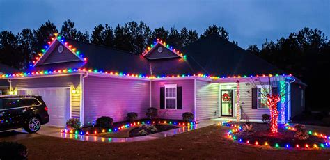 multi color christmas lights|multicolor christmas lights on house.